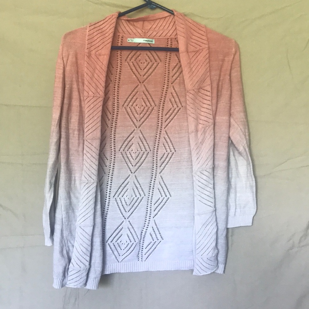 Maurice’s salmon ombré cardigan